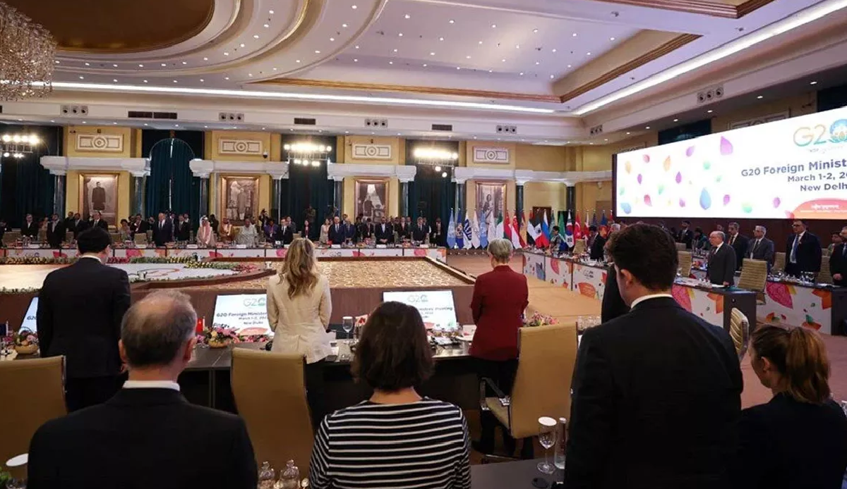 G20 meeting started with a moment of silence for those who lost their lives in the Türkiye earthquakes