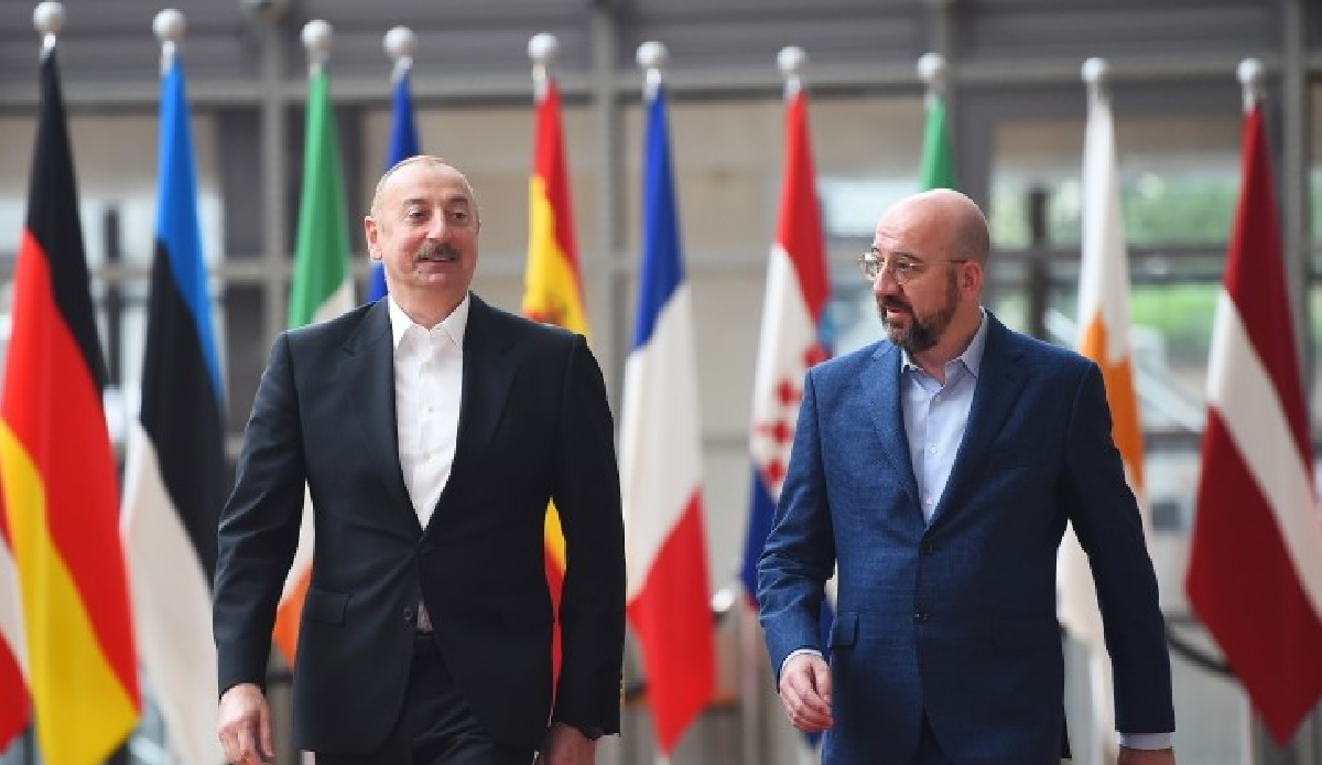 Azerbaijani President Aliyev met with President of the European Council Charles Michel