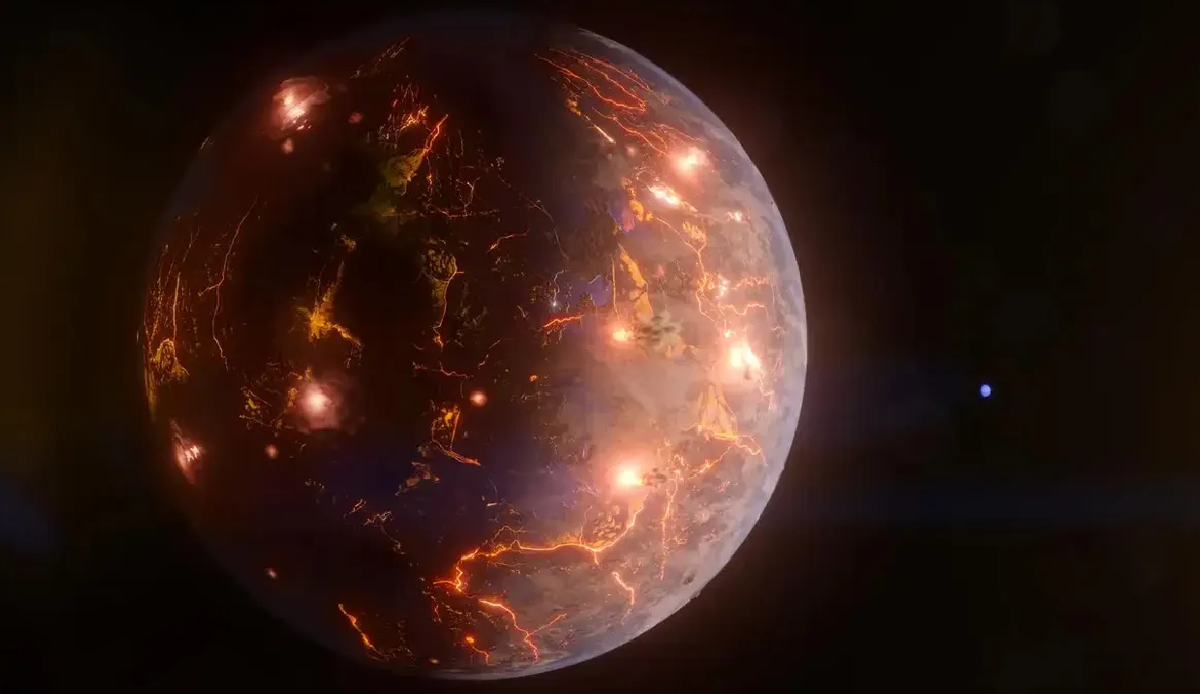 Almost Earth-sized planet covered in volcanoes discovered
