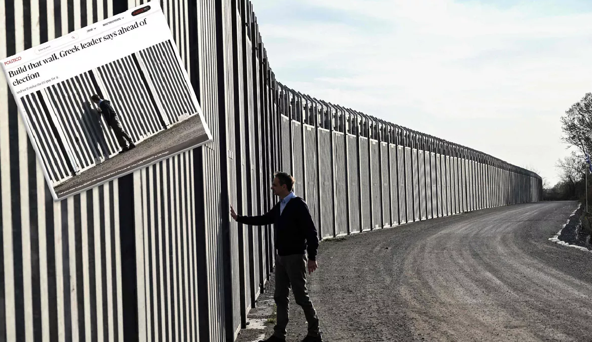 Greek PM Mitsotakis pledges to build wall on Turkish border