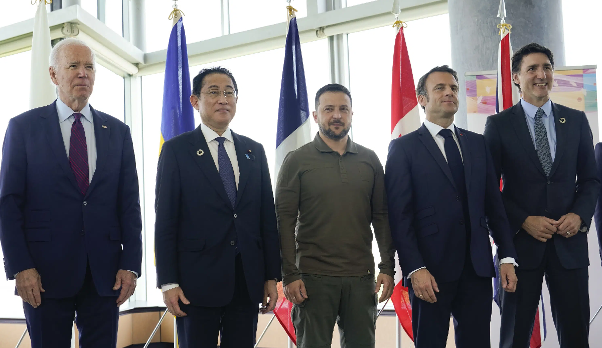 Zelenskyy and Yoon Suk Yeul meet for the first time at G7 Summit