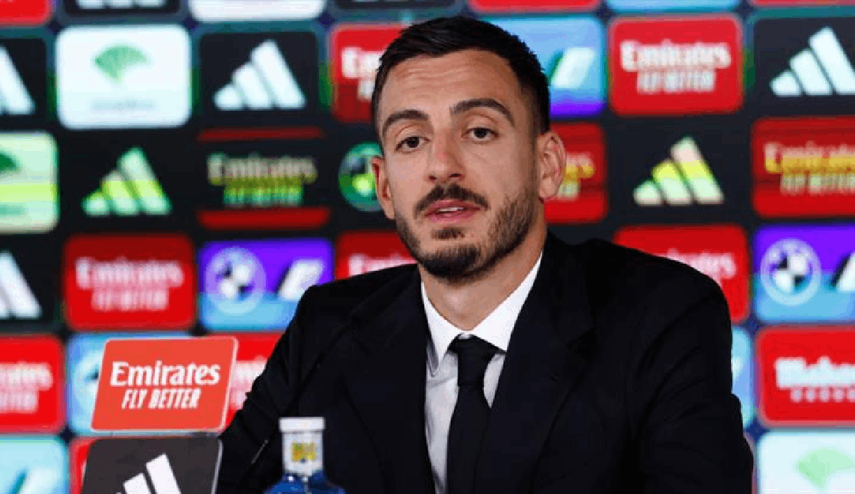 Real Madrid introduces new signing Joselu to the press