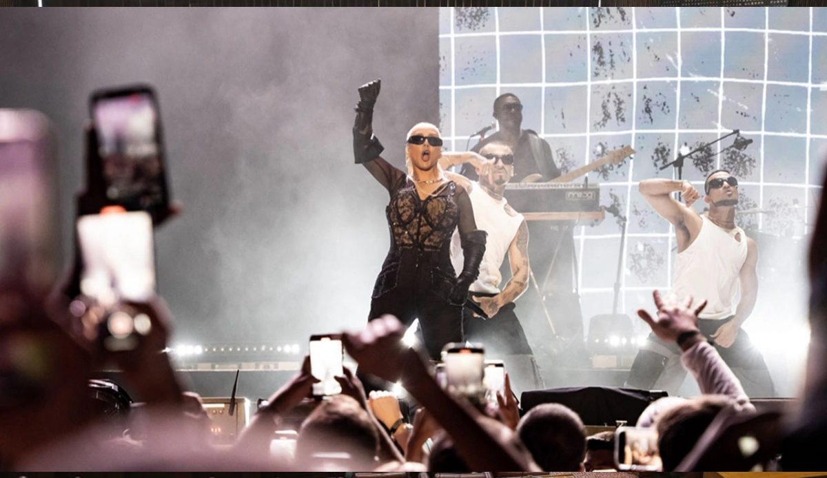 American singer Christina Aguilera performs in Türkiye’s Antalya