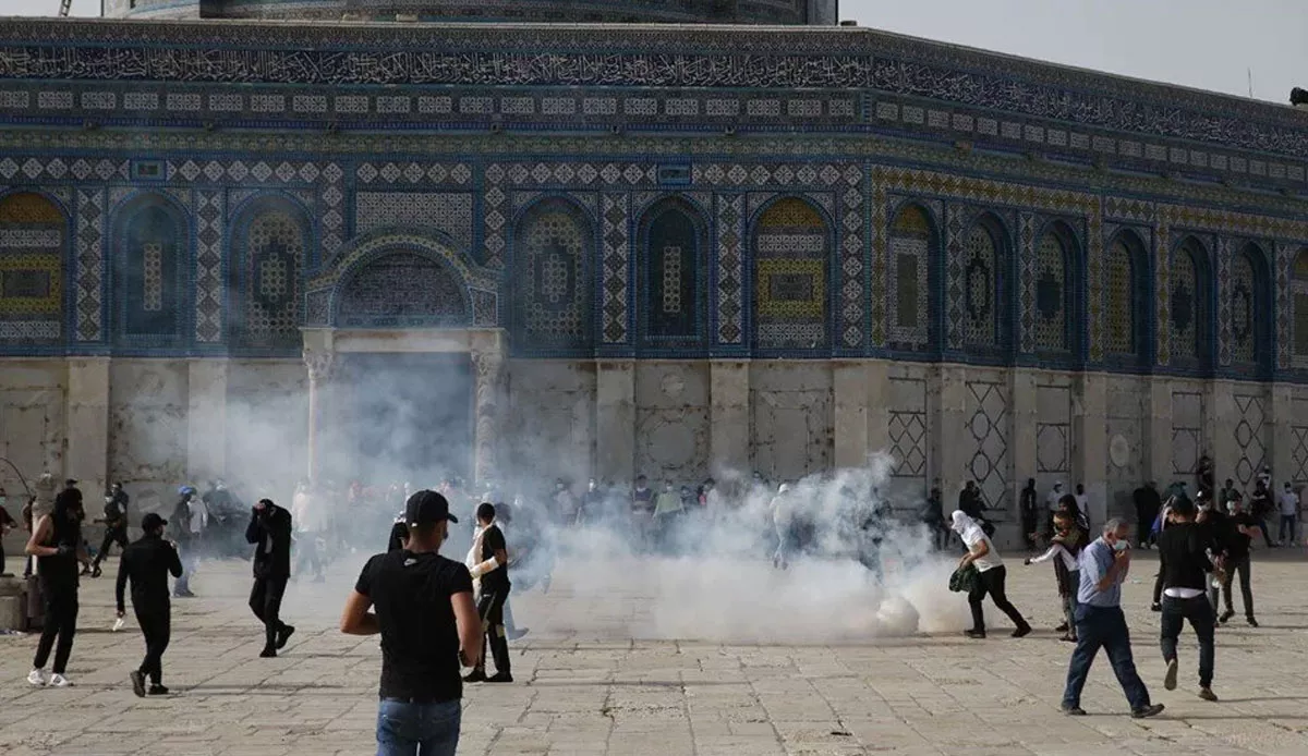 Israeli soldiers attacked Friday prayers at Al-Aqsa Mosque