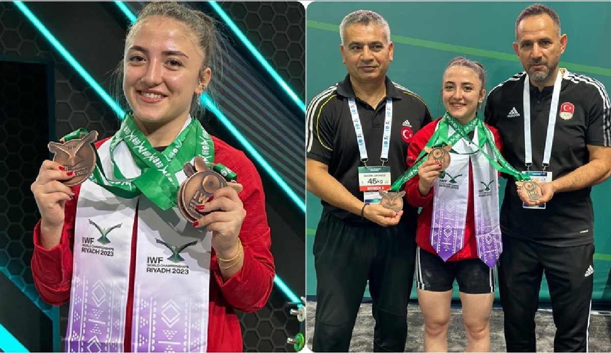 National weightlifter Cansu Bektas becomes third in championship