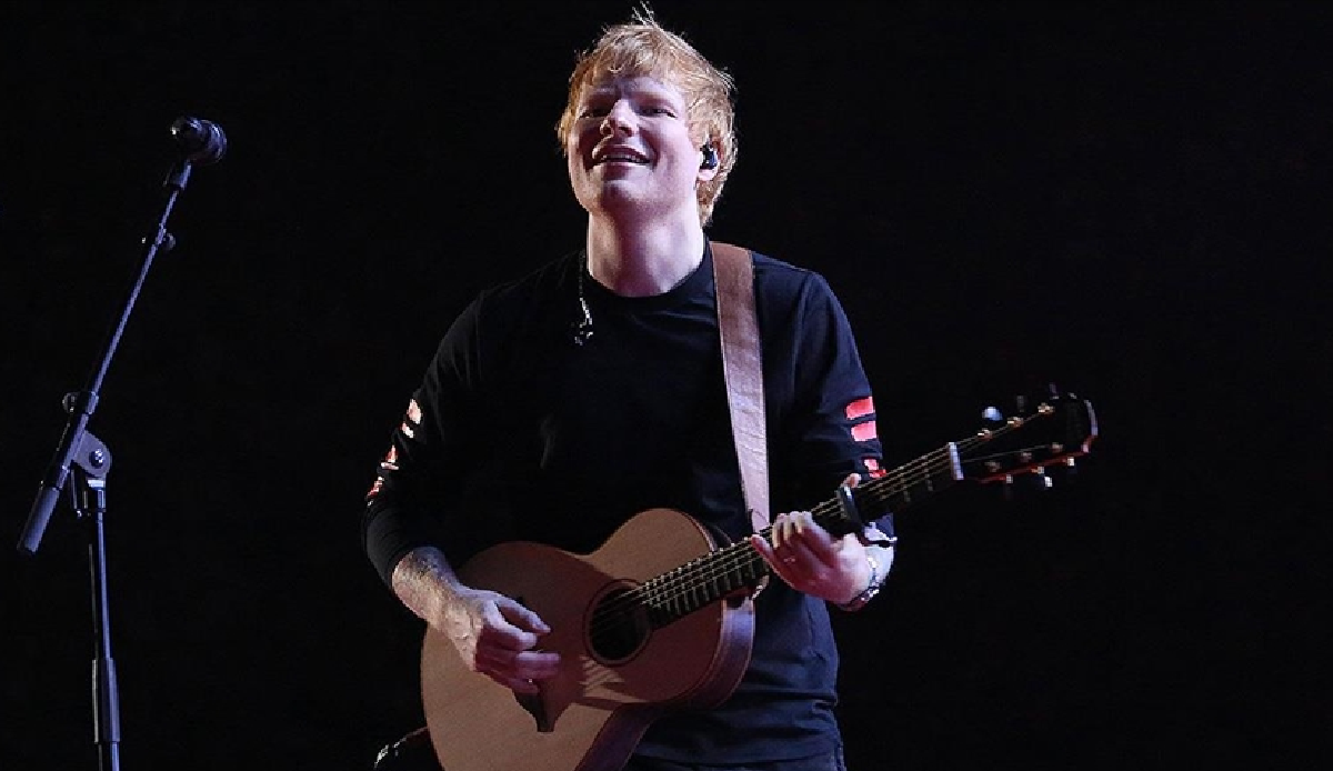 British singer Ed Sheeran digs his own grave in garden of his house