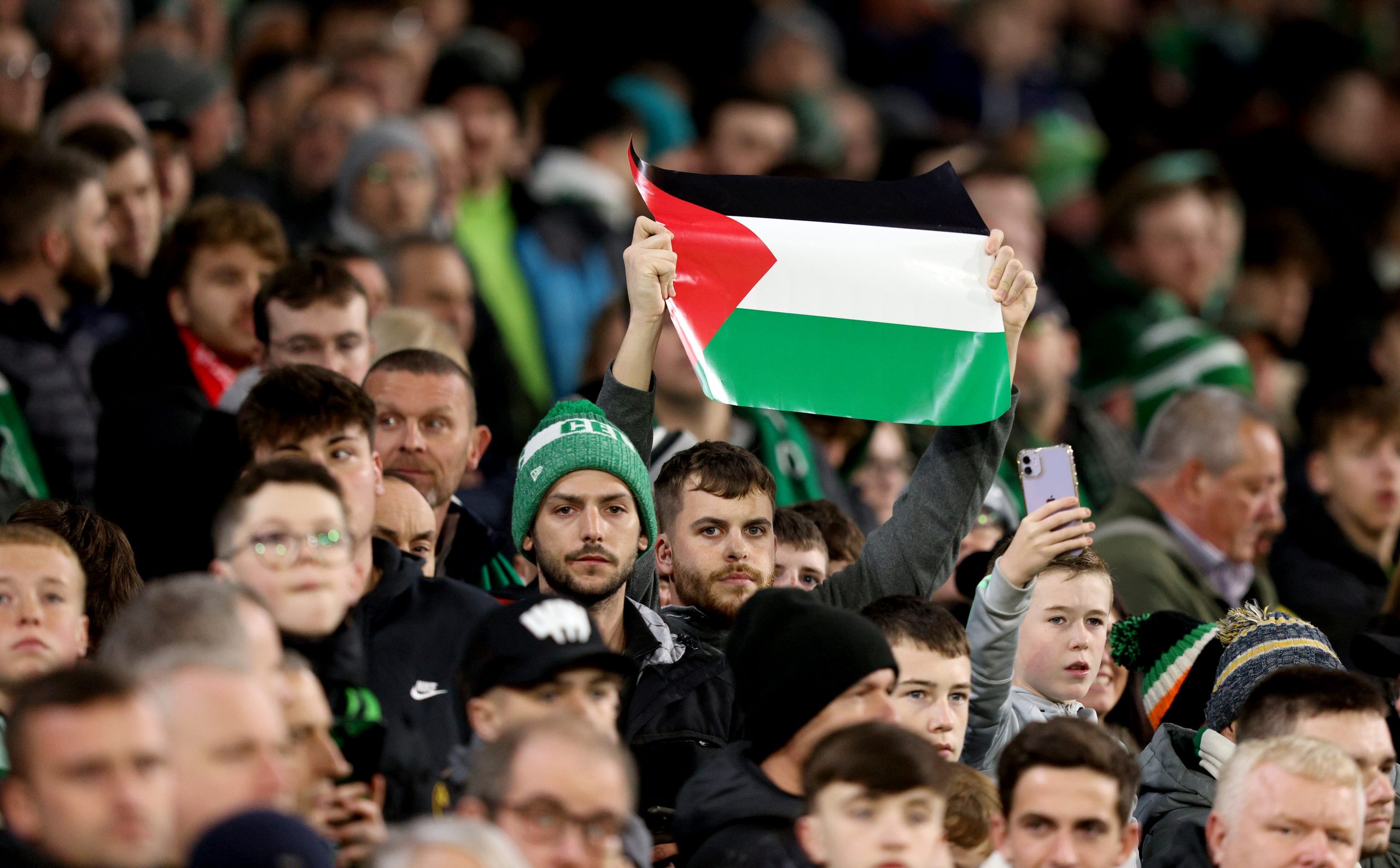 UEFA imposes $30,000 fine on Celtic FC for Palestinian flag shown by fans