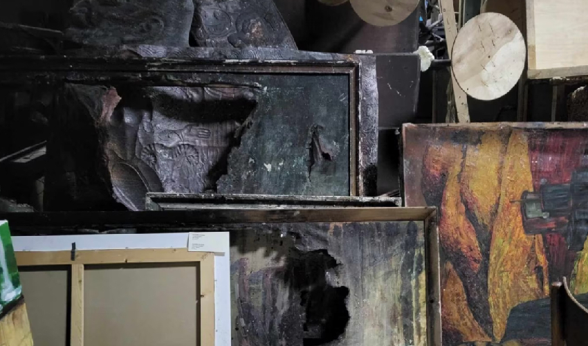 Over 4,000 paintings destroyed in fire at Abkhazia's art gallery