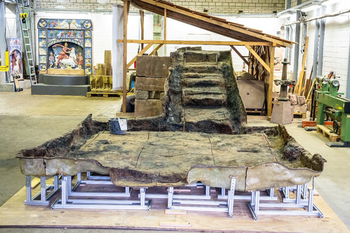 Archeologists unearth well-preserved Roman wooden cellar in Frankfurt