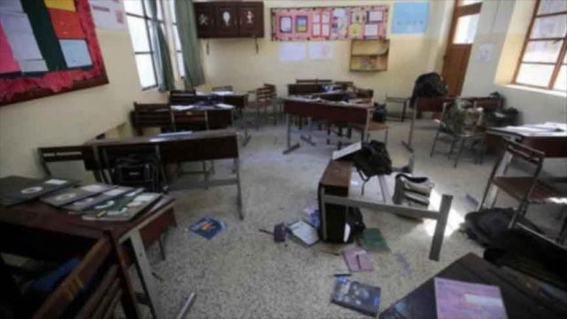 Hezbollah mortar shells strike school in Syria’s Madaya