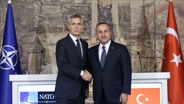Top Turkish diplomat, NATO chief talk N.Syria op pause