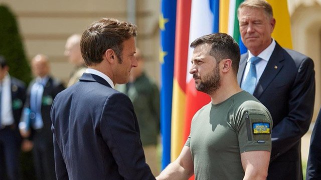 French president visits Ukraine with ‘message of European unity’