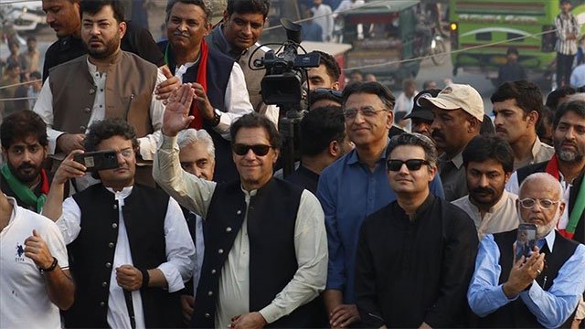 Pakistan’s former Premier Khan injured in firing during long march